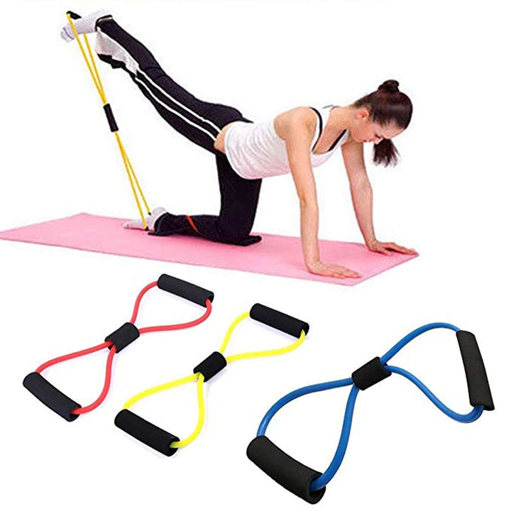 8-Shaped Resistance Band – Chest Expander for Home Fitness & Yoga