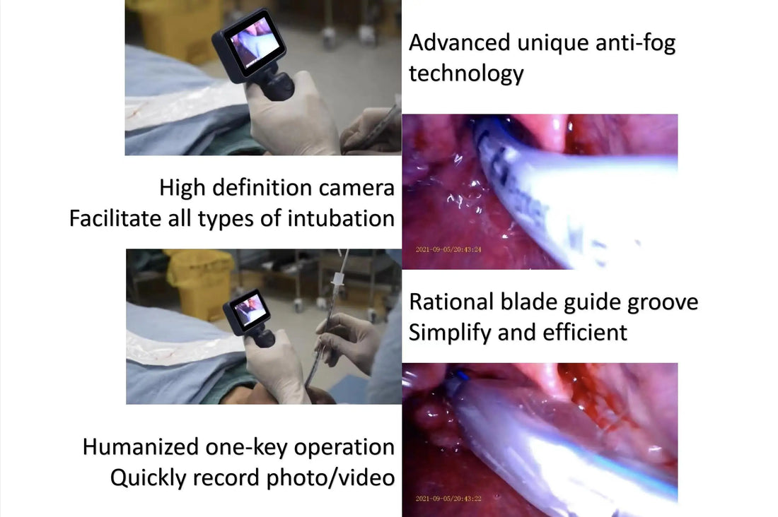 3.5" Video Laryngoscope – Digital Color Scope with Reusable Sterilizable Blades