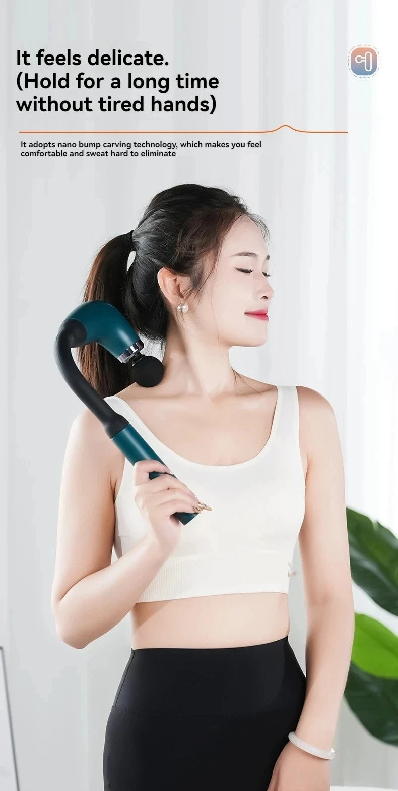 Smart Massage Gun – Rechargeable Handheld Electric Massager Hammer for Back & Full Body Relaxation