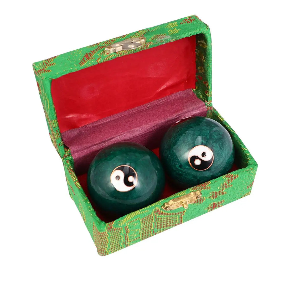 2Pcs Chinese Baoding Massage Balls – Spiky Acupressure Hand Therapy