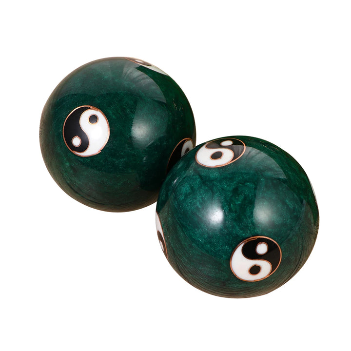 2Pcs Chinese Baoding Massage Balls – Spiky Acupressure Hand Therapy