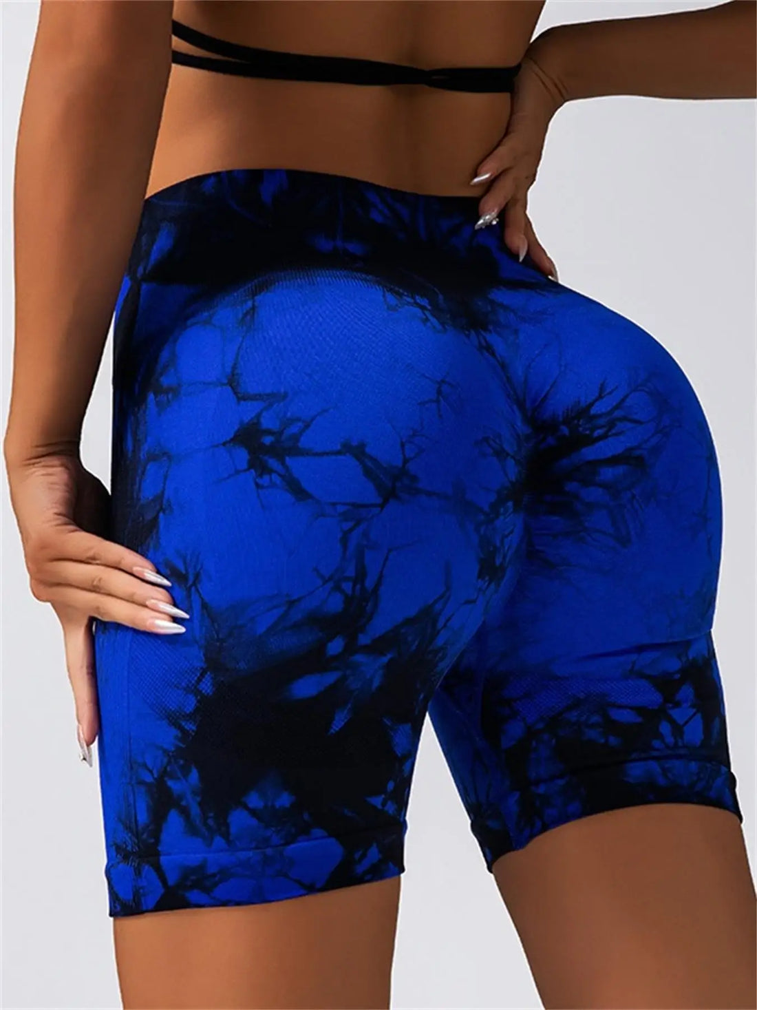 Tie-Dye High Waist Women’s Fitness & Yoga Shorts – Hip-Lifting
