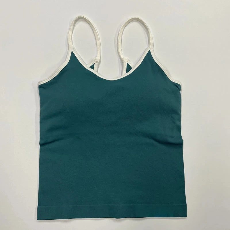 Women’s Seamless Yoga Set – Strappy Sports Bra & Stretch Leggings