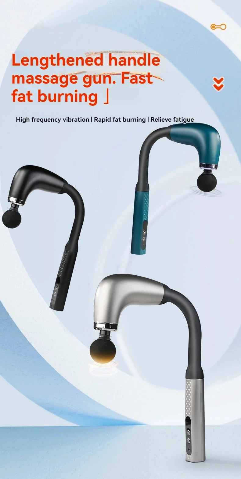 Smart Massage Gun – Rechargeable Handheld Electric Massager Hammer for Back & Full Body Relaxation