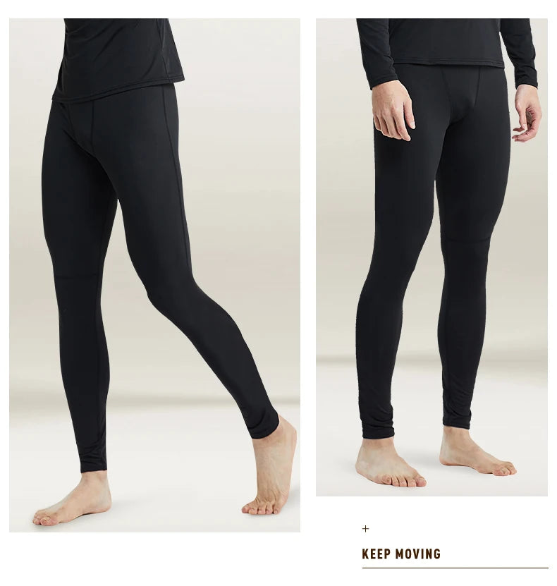 Men’s Plush Warm Pants – Winter Slim Fit Thermal Bottoms