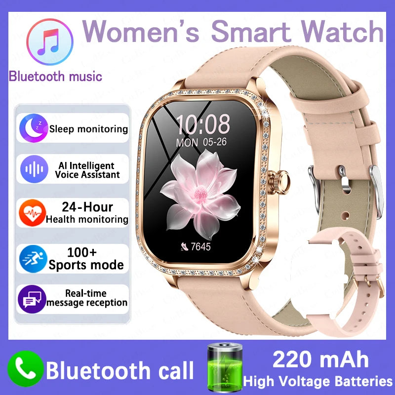 Women’s Smartwatch – Heart Rate, Blood Pressure, Music & BT Calling