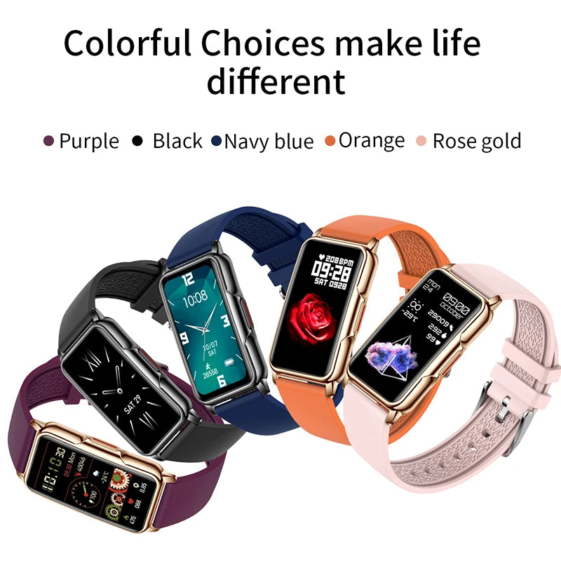 Smart Bracelet Watch – Android iOS Compatible, Waterproof Fitness Tracker with Heart Rate Monitor & 20+ Sports Modes, Gift for Men & Women