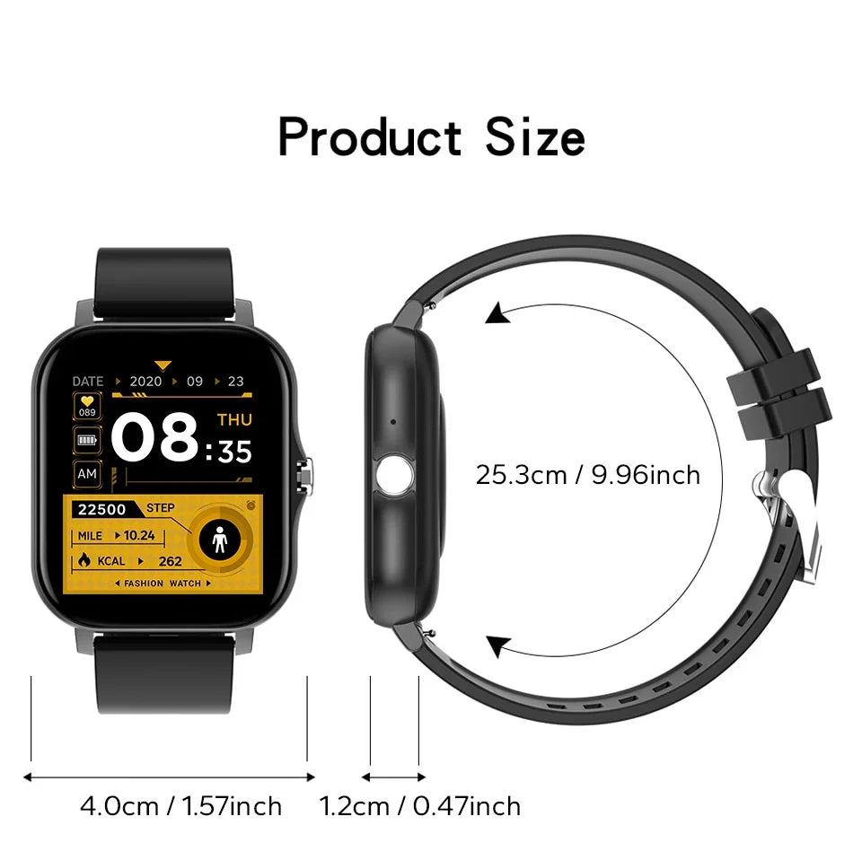 Smartwatch with Bluetooth Call, Health Monitoring, 1.44" Color Screen
