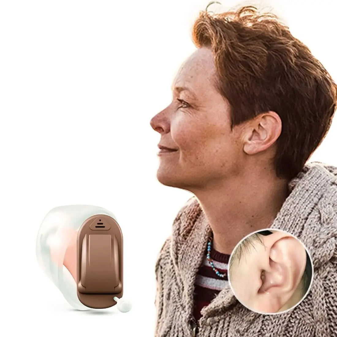 Rexton InoX 5A Invisible ITC CIC Digital Hearing Aid with App Control, 8 Channels