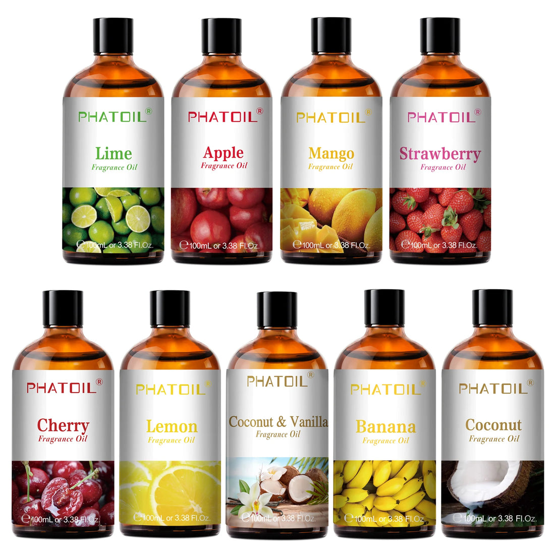 PHATOIL 100ml Aromatherapy Oil – Fragrance Essential Oil with Dropper