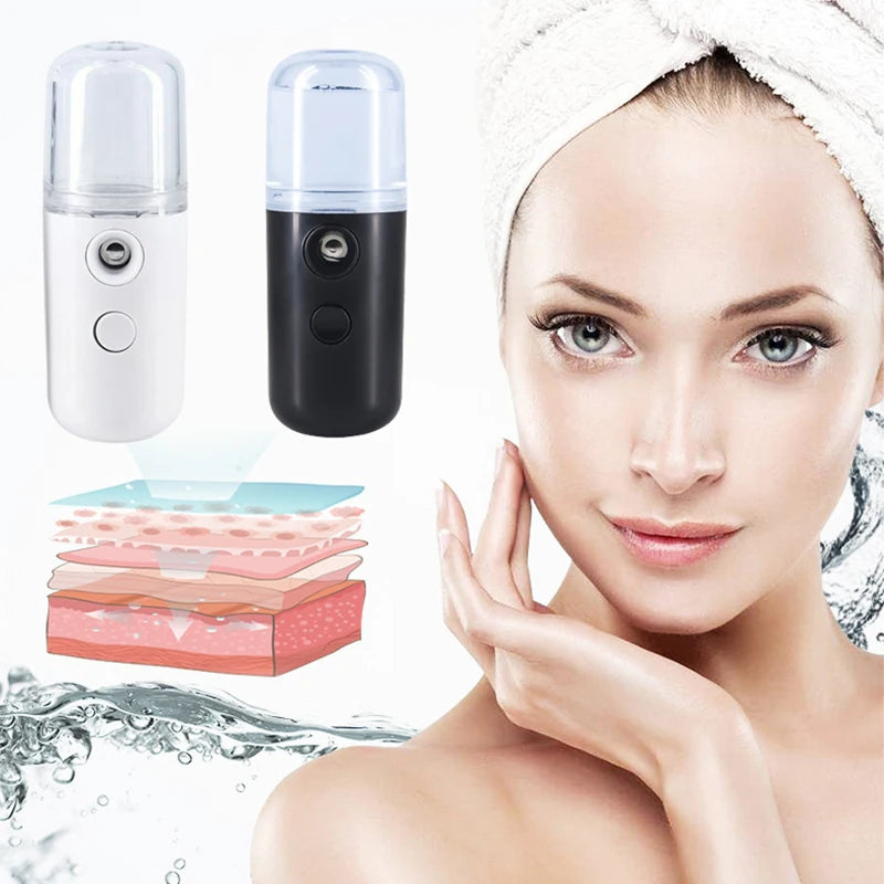 Mini Nano Facial Steamer – USB Portable Face Spray Beauty Instrument & Skin Care Humidifier