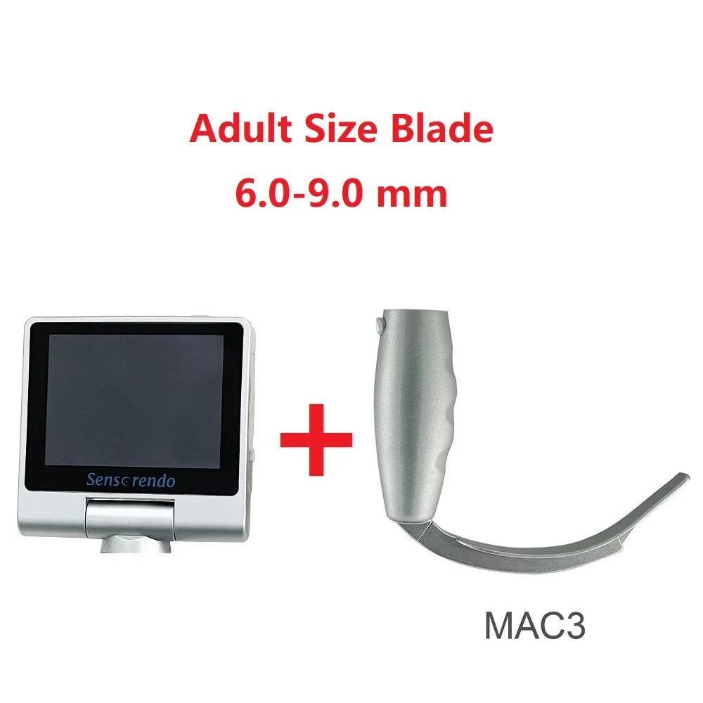 " Digital Video Laryngoscope – Touchscreen Anesthesia Scope with Reusable Blades
