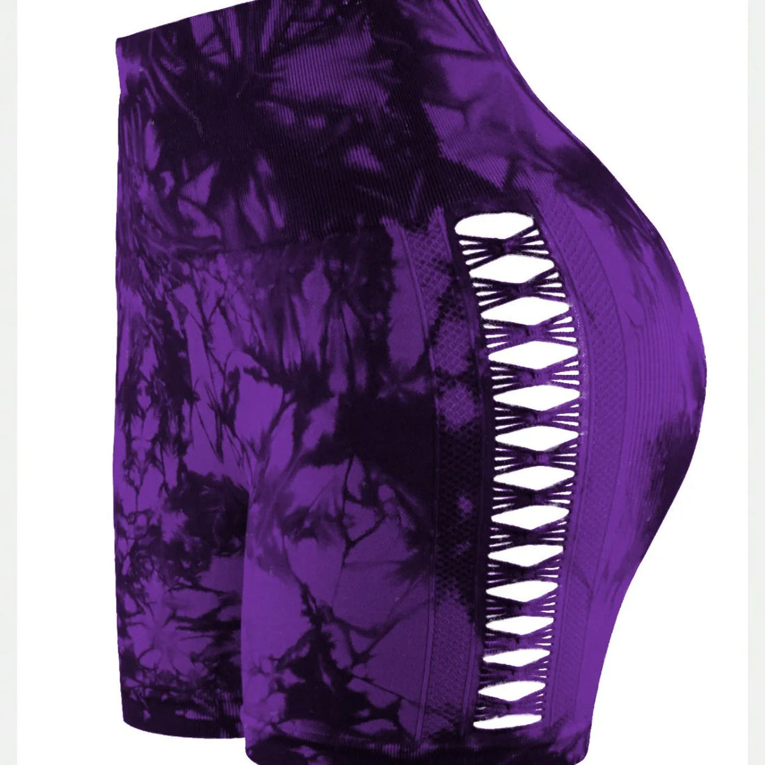 Tie-Dye High Waist Women’s Fitness & Yoga Shorts – Hip-Lifting
