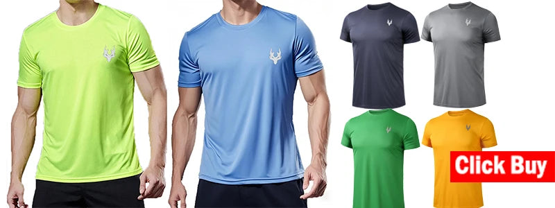 Men’s Compression T-Shirt – Bodybuilding Sportswear, Quick-Dry Short Sleeve Gym Running Workout Top