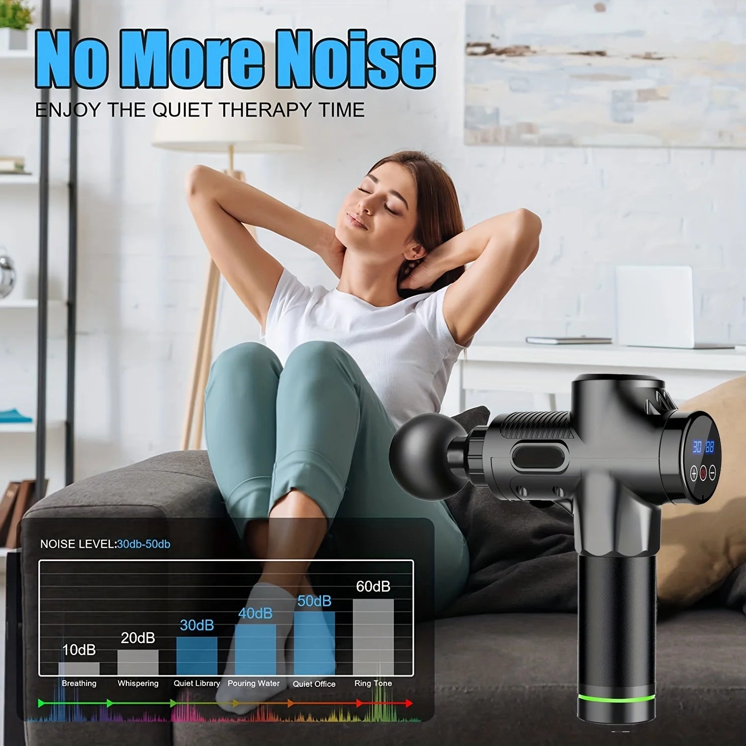 Portable Fascia Massage Gun – Deep Muscle Relaxation & Fitness