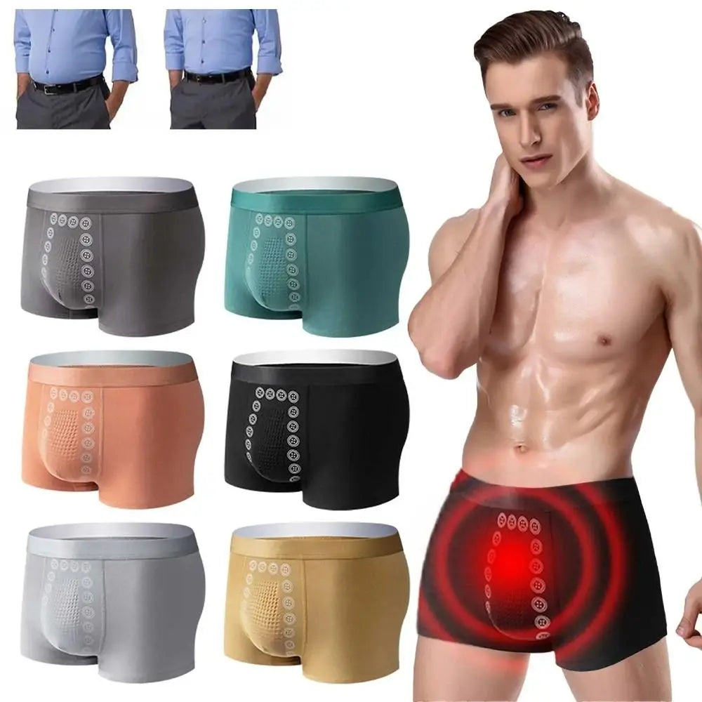 Energy Field Therapy Men’s Underwear – Breathable Magnetic Therapy Slim Briefs, Elastic Polyester Fibre