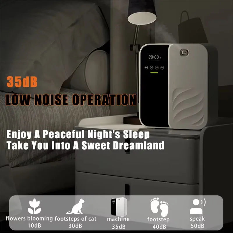 500ml Electric Aroma Diffuser – Waterless Scent Machine, Essential Oil Air Freshener for Home & Office (Covers up to 1000m³)