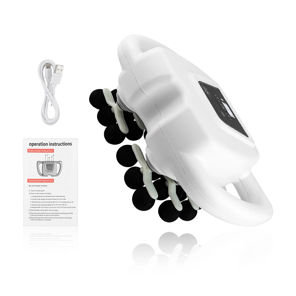 24-Head High-Frequency Massage Gun with 99 Speed Levels