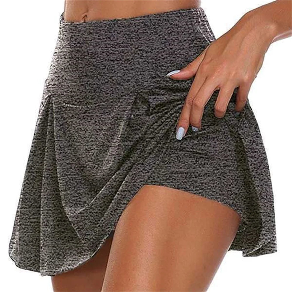 High-Waisted Sports Skirt with Shorts – Women’s Yoga, Running & Tennis Skort