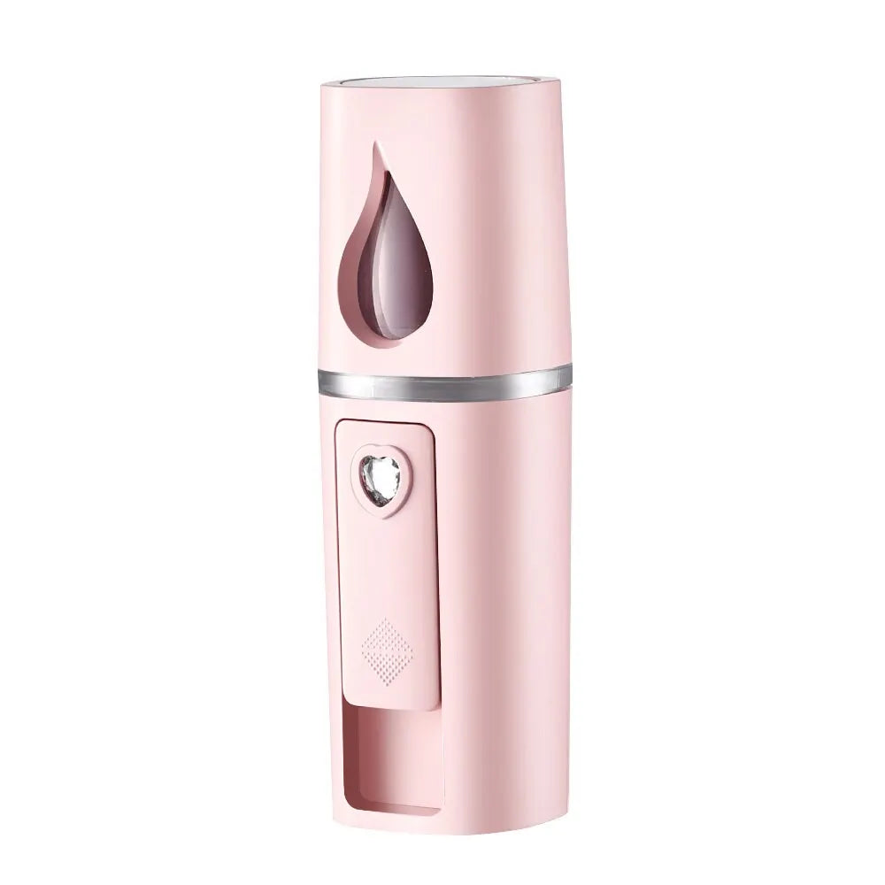 Mini Nano Mist Sprayer – USB Rechargeable Facial Humidifier & Steamer