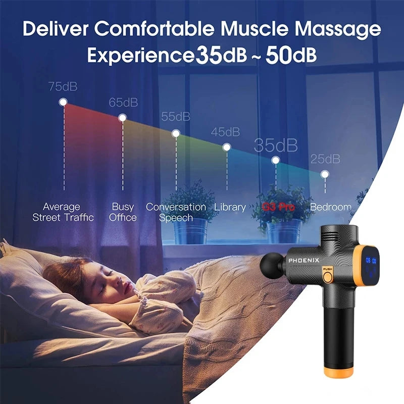 Phoenix A2 Massage Gun – Deep Tissue Muscle Relaxation Therapy Massager