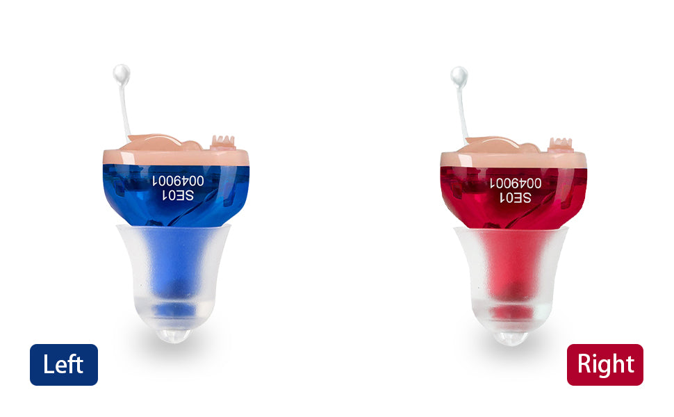 Premium CIC Hearing Aid Pair – Mini In-Ear Sound Amplifier with Portable Case